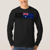 AUSTRALIË FLAG AUSTRALIAN LAND CODE AUS SPORTS T-SHIRT (Voorkant)