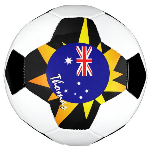 Australië Football & Australische vlag / BANG Voetbal (Gedraaid)