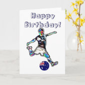 Australië Football voetbal verjaardagskaart Kaart (Gele Bloem)