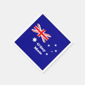 Australië, G'day Mate & Australische vlag / feestj Servet (Hoek)