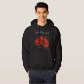 AUSTRALIË - GEDETAILLEERDE KAART HOODIE (Voorkant volledig)