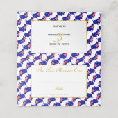 AUSTRALIË Gepersonaliseerd huwelijksfeest Plaatskaartje (Buitenkant ongevouwen)