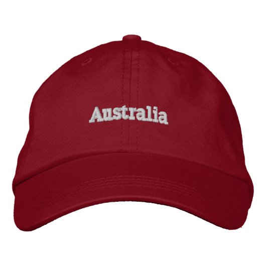 Australië Gepersonaliseerde Verstelbare Hoed Geborduurde Pet (Voorkant)