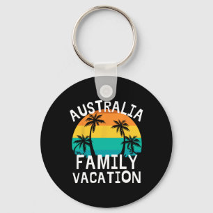 Australië Gezinsvakantie Grappige Reis Mannen Vrou Sleutelhanger