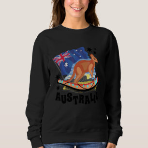 Australië Grafisch Boemerang Werper Boemerang Spel Trui