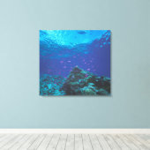 Australië, Great Barrier Reef. Paars Canvas Afdruk (Insitu (Houten vloer))
