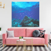 Australië, Great Barrier Reef. Paars Canvas Afdruk (Insitu (Woonkamer))