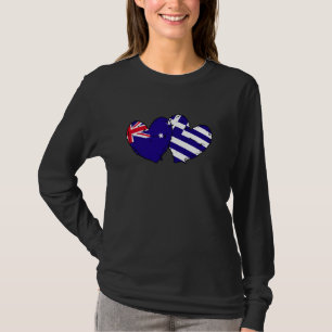 Australië Griekenland Hart Vlaggen Australische Gr T-shirt