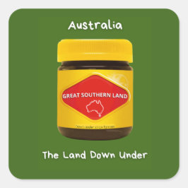 Australië Groot Zuidelijk Land Vierkante Sticker
