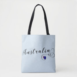 Australië Hart Boodschappentas, Australisch Tote Bag