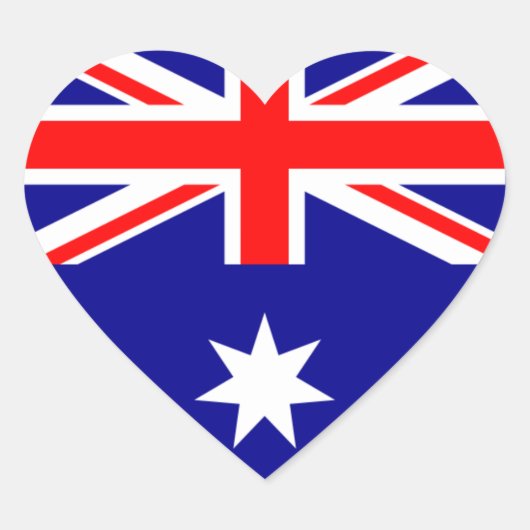 australië hart sticker (Voorkant)