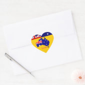 Australië Hart Sticker (Envelop)