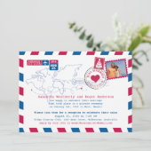 Australië/Hawaii Luchtpost Ontvangstbevestiging Hu Kaart (Staand voorkant)