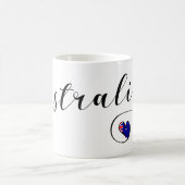Australië Heart Mok, Australische vlag Koffiemok (Center)