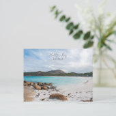 Australië Hellfire Bay ongerepte strand foto Briefkaart (Staand voorkant)
