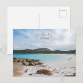 Australië Hellfire Bay ongerepte strand foto Briefkaart (Voorkant / Achterkant)