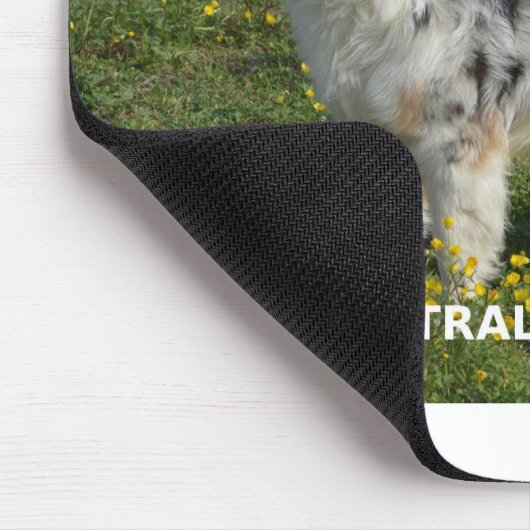 australië herder blauwe merle liefde pic muismat (Hoek)