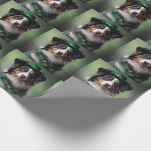 australië herder patrick cadeaupapier (Hoek)