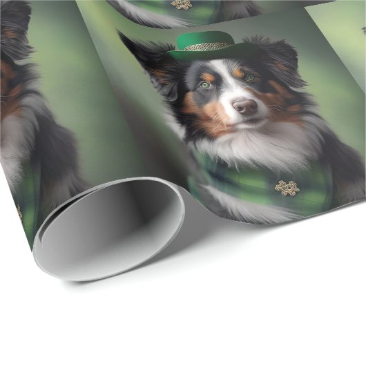 australië herder patrick cadeaupapier (Rol Hoek)