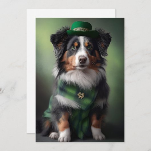 australië herder patrick feestdagenkaart (Voorkant / Achterkant)