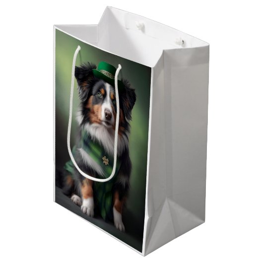 australië herder patrick medium cadeauzakje (Voorkant Gekanteld)