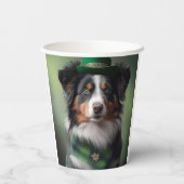 australië herder patrick papieren bekers (Achterkant)