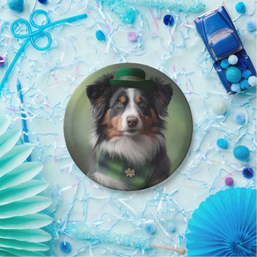 australië herder patrick papieren bordje (Feest)