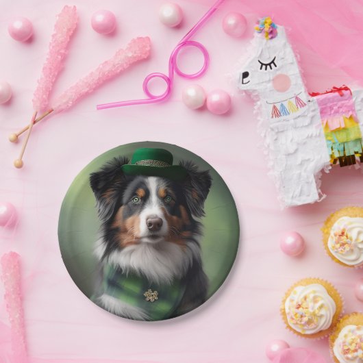 australië herder patrick papieren bordje (Feest)