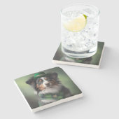 australië herder patrick stenen onderzetter (Zijkant)