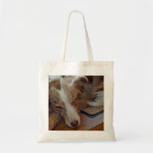 australië herder rode merle slaapt tote bag (Voorkant)