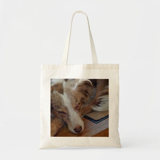 australië herder rode merle slaapt tote bag (Voorkant)