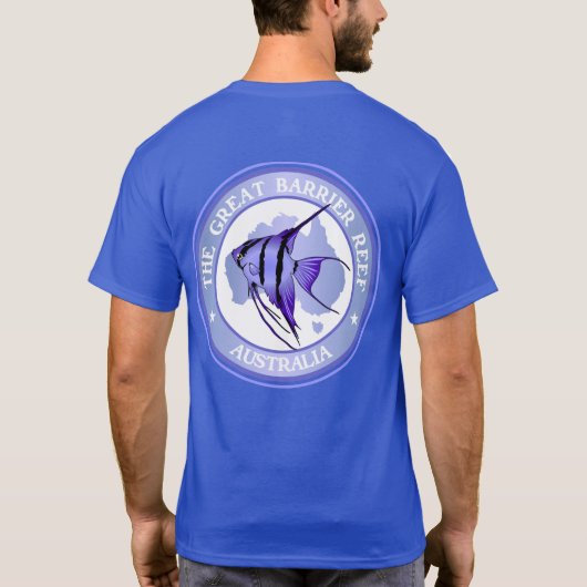 Australië - het Great Barrier Reef T-shirt (Achterkant)