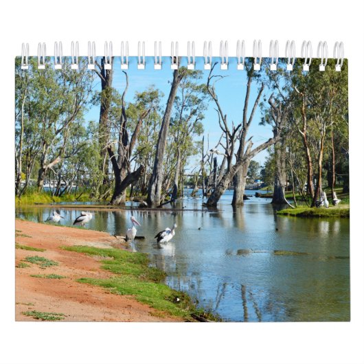 Australië het land neer onder 2019, kalender (Hoes)