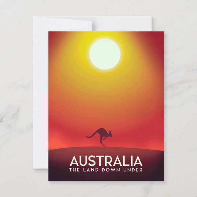 Australië "Het land onder" vakantiedruk. (Voorkant)