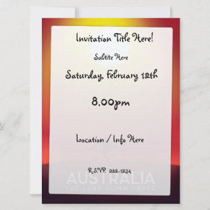 Australië "Het land onder" vakantiedruk. Kaart