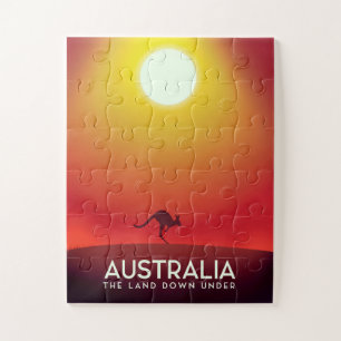 Australië "Het land onder" vakantiedruk. Legpuzzel