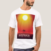 Australië "Het land onder" vakantiedruk. T-shirt (Voorkant)