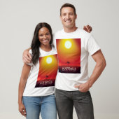 Australië "Het land onder" vakantiedruk. T-shirt (Unisex)
