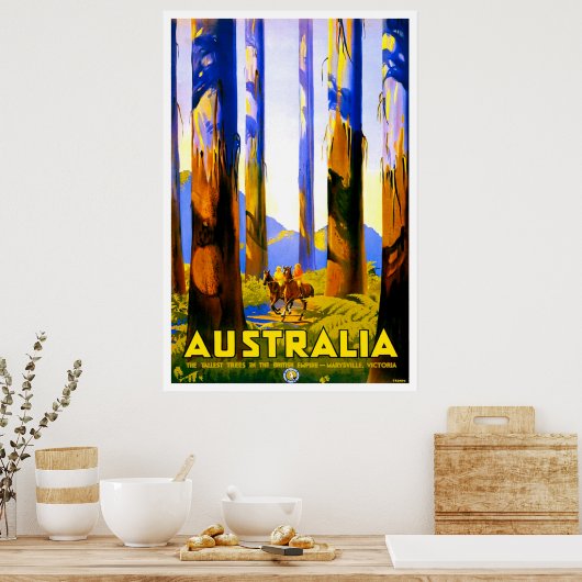 Australië, hoge bomen van Marysville, Victoria Poster (Keuken)
