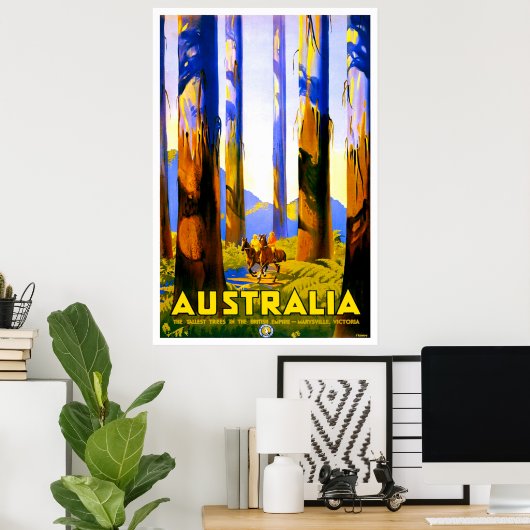 Australië, hoge bomen van Marysville, Victoria Poster (Thuiskantoor)
