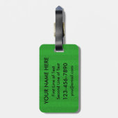 Australië Home of Cricket Custom Bagagelabel (Achterkant verticaal)