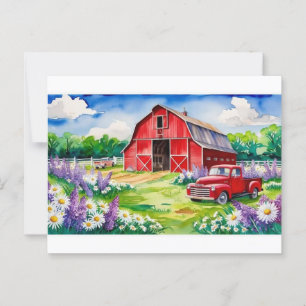 Australië huis veld tuin briefkaart
