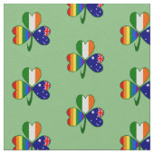 Australië Ierland Gay Pride Shamrock Stof (Close Up)