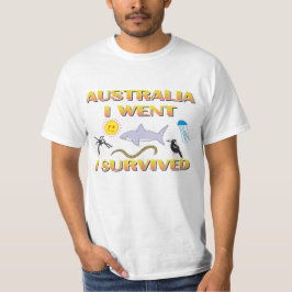 Australië, ik ging, ik overleefde het t-shirt