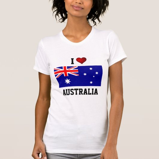 AUSTRALIË: IK HOU VAN AUSTRALIË T-SHIRT (Voorkant)