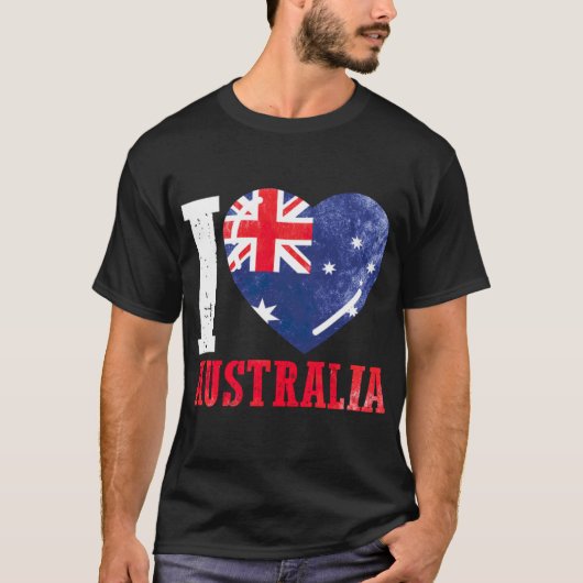 Australië Ik hou van Australië T-shirt (Voorkant)