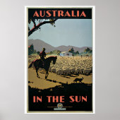  Australië in de Sun Travel Poster (Voorkant)