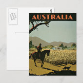 Australië in de zon briefkaart (Voorkant / Achterkant)