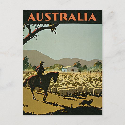 Australië in de zon briefkaart (Voorkant)
