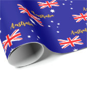 Australië Inpakpapier, Aussie, Australische vlag Cadeaupapier (Rol Hoek)